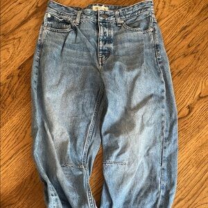 Madewell Darted Barrel-leg Jeans